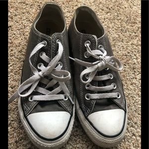 Grey Converse shoes